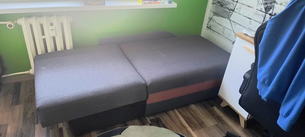 Fotel sofa kanapa mlodzieżowa z funkcją spania pojemnik na pościel