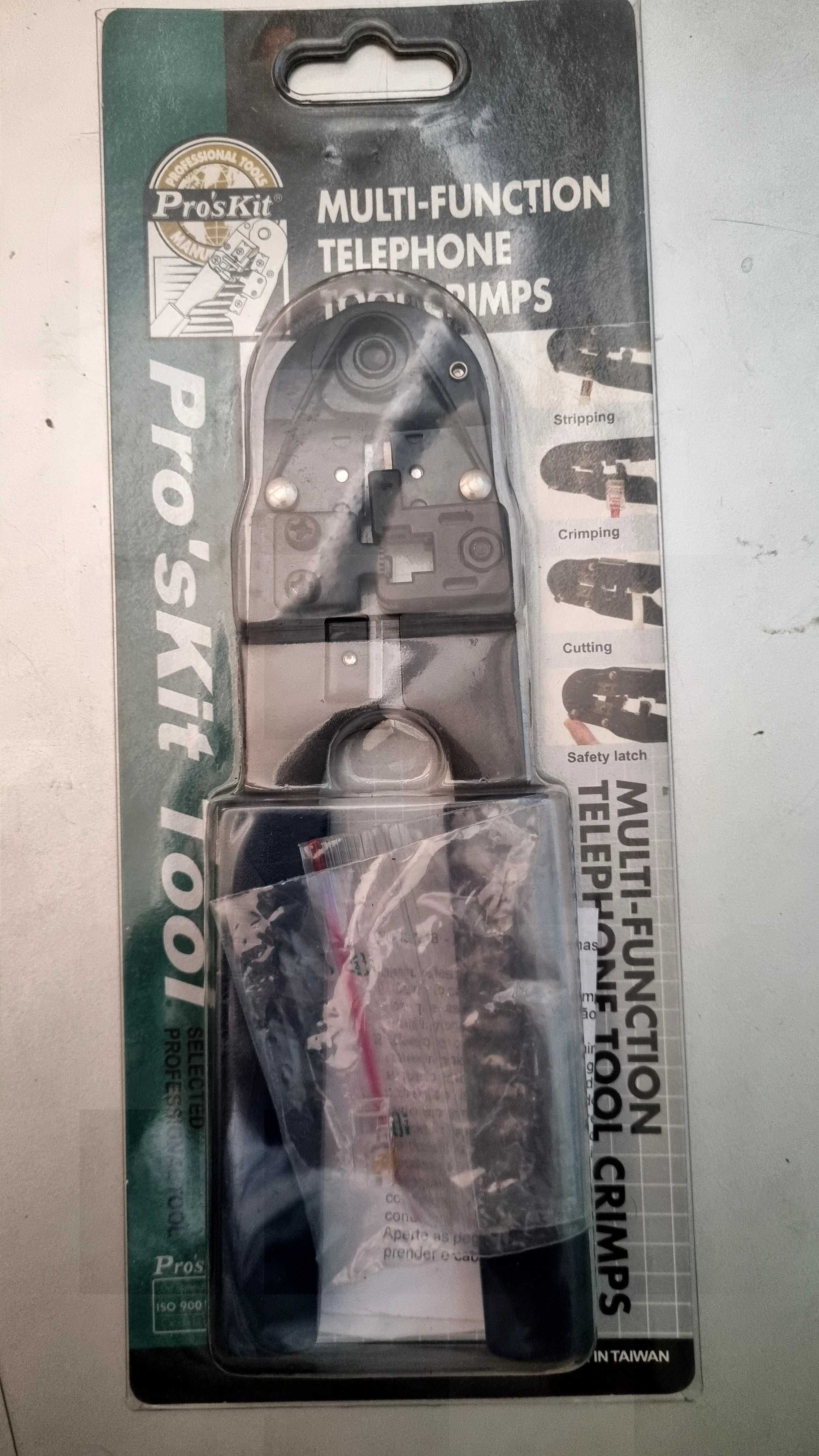 Alicate de cravar fichas telefone RJ11/12/14 PRO’SKIT 808-376B
