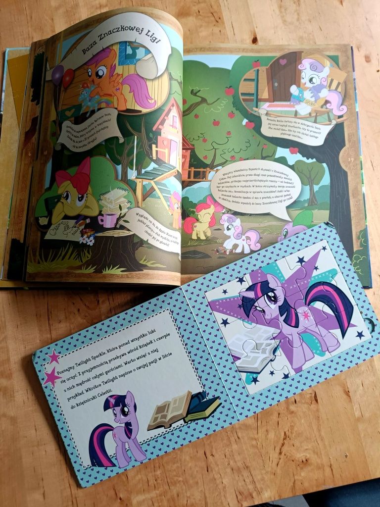 My little pony 2 książki jedna z puzzlami