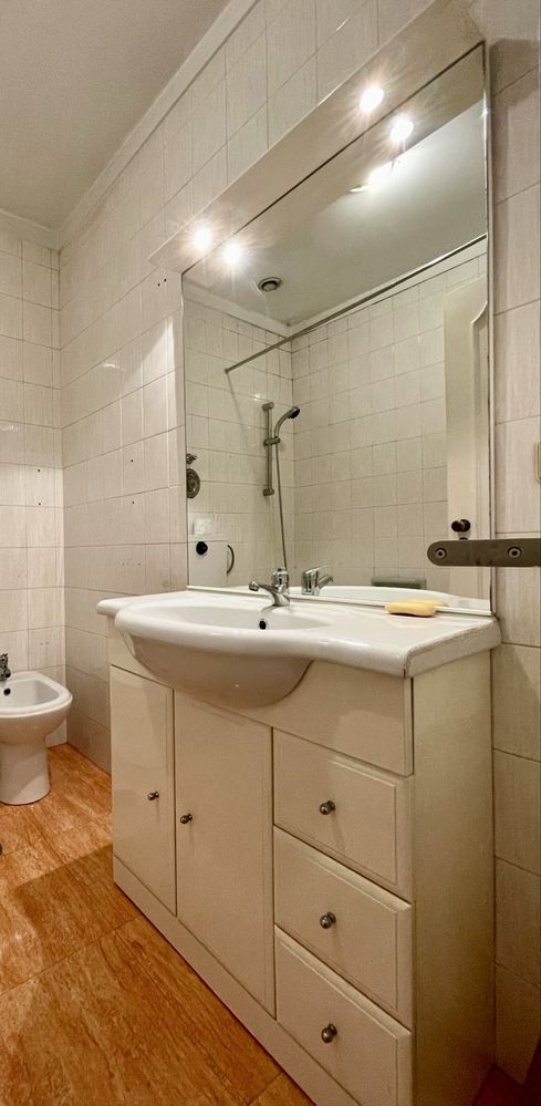 Móvel Casa de Banho + Pia e Espeljo com Luz Led
