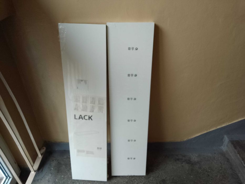 Półki wysoki połysk białe 110cmx26 2sztuki.