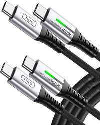 INIU USB-C Kabel, 100W Szybkie ładowanie Kabel w oplocie nylonowym