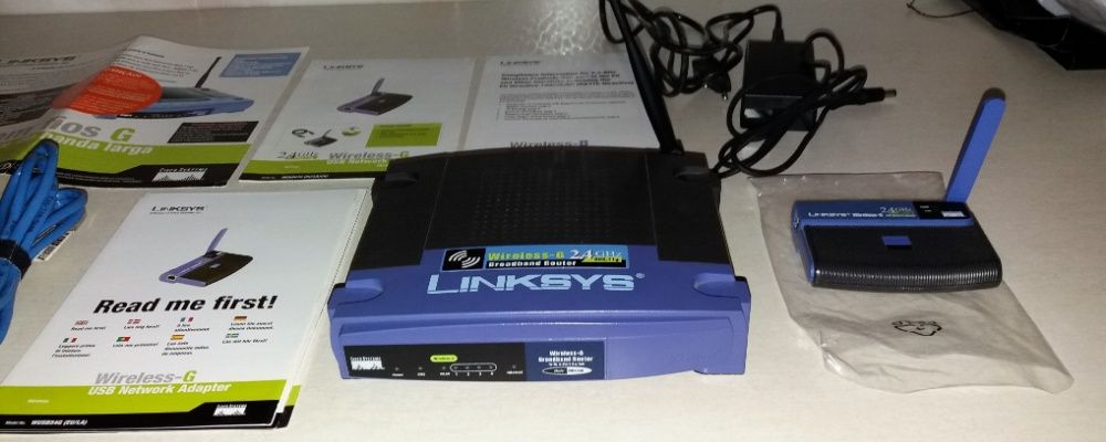 Pack Router Cisco Linksys WRK54G + Adpatador WIFI USB WUSB54G