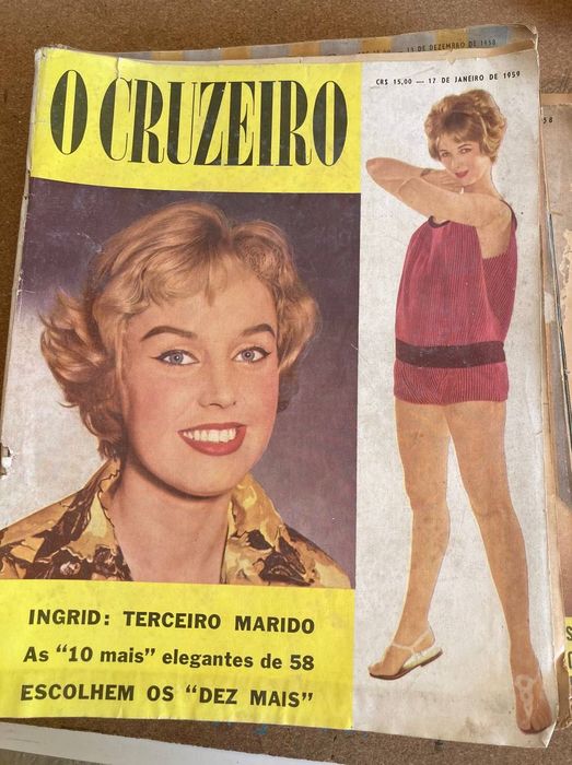 revistas “o cruzeiro” do final dos anos 50