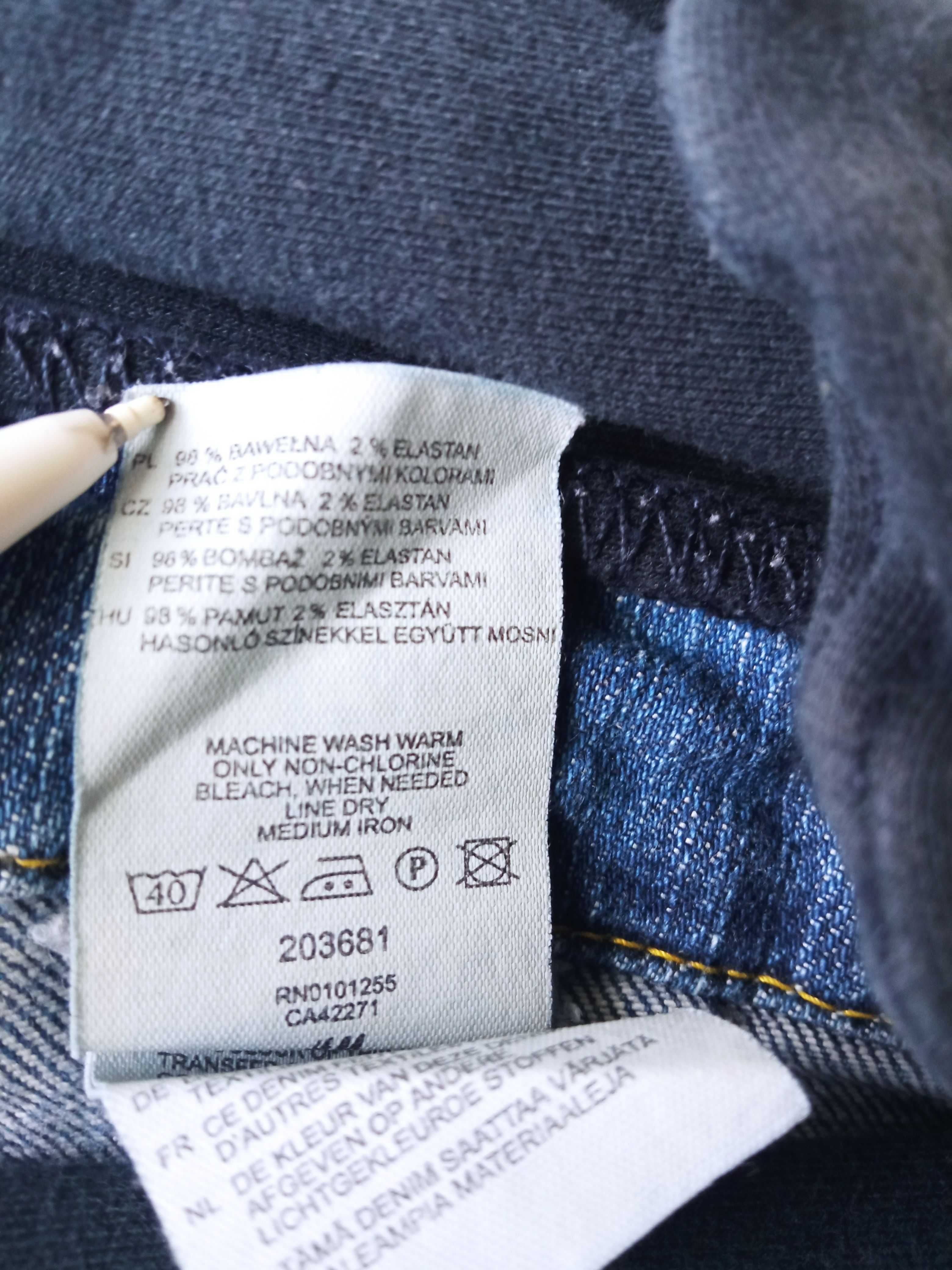 H&M Mama spodnie ciążowe jeans rybaczki r M