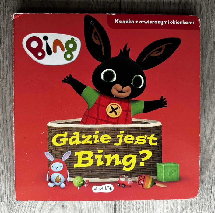 Książki z okienkami/ pierwsza książka/ Bing/ książki dla malucha
