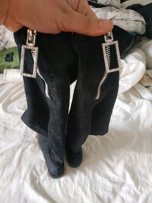 Ботфорти високі нові замша нубук 39 р