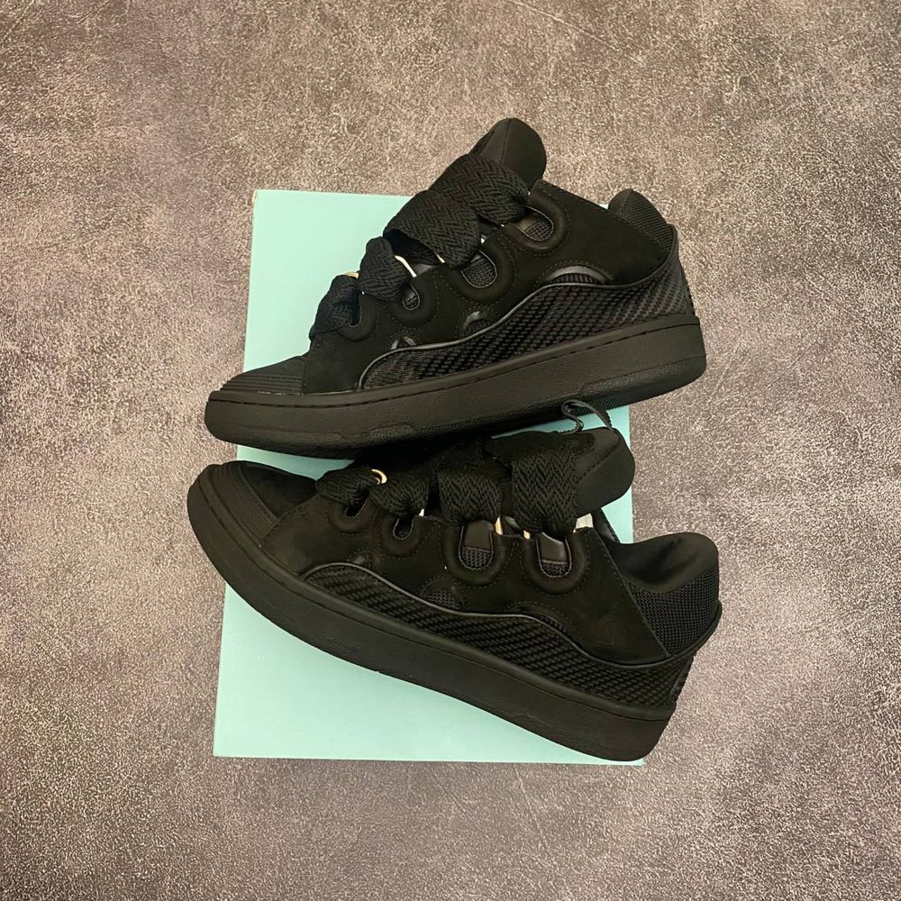 Кросівки Lanvin Curb Sneakers Black Premium (Чорні),ланвін,курб,ланвін
