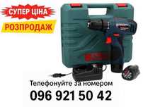 Шурупокрут Bosch акумуляторний 12V шуруповерт аккумуляторный набор бит