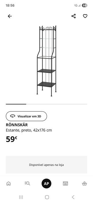 Estante Ronnskar preto