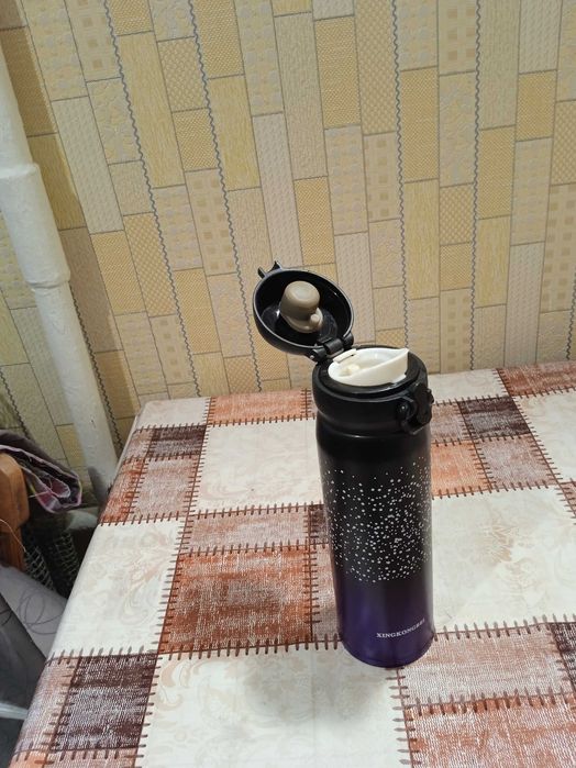 Термокружка Звёздное небо, 350 мл Фиолетовый перелив