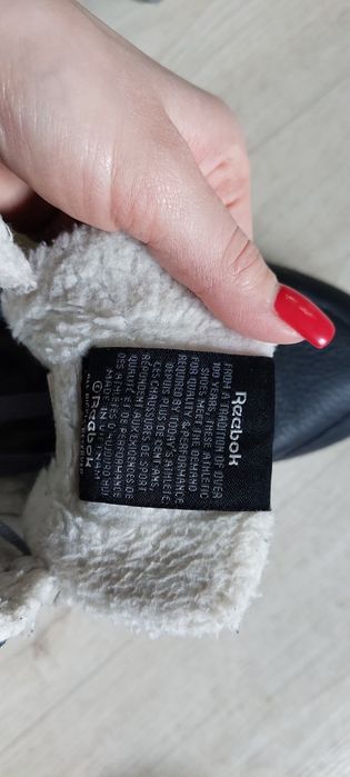 Кожаные змние ботинки/кроссовки/хайтопы Reebok.