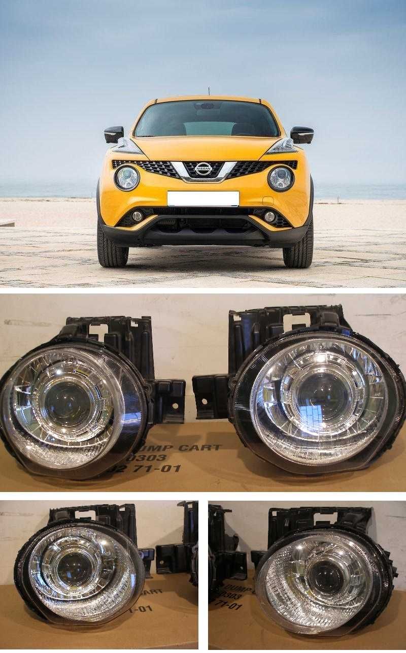 Фара Nissan Juke, линзы в Nissan Juke, Ниссан Жук