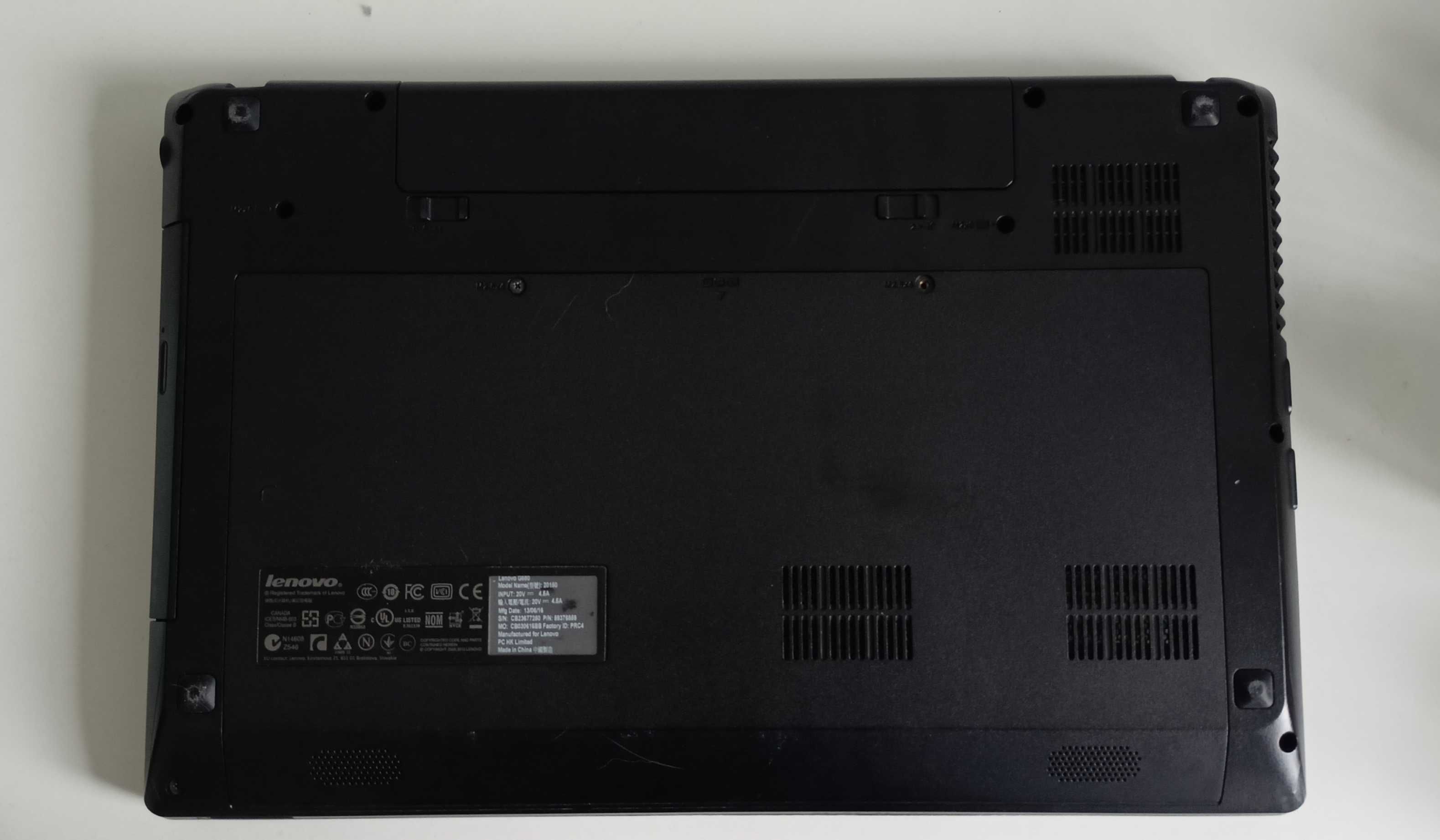 Laptop Lenovo G580 z modyfikacjami komputer 120GB SSD Linux