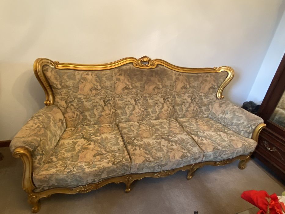 Conjunto de Sofás em Gobelã