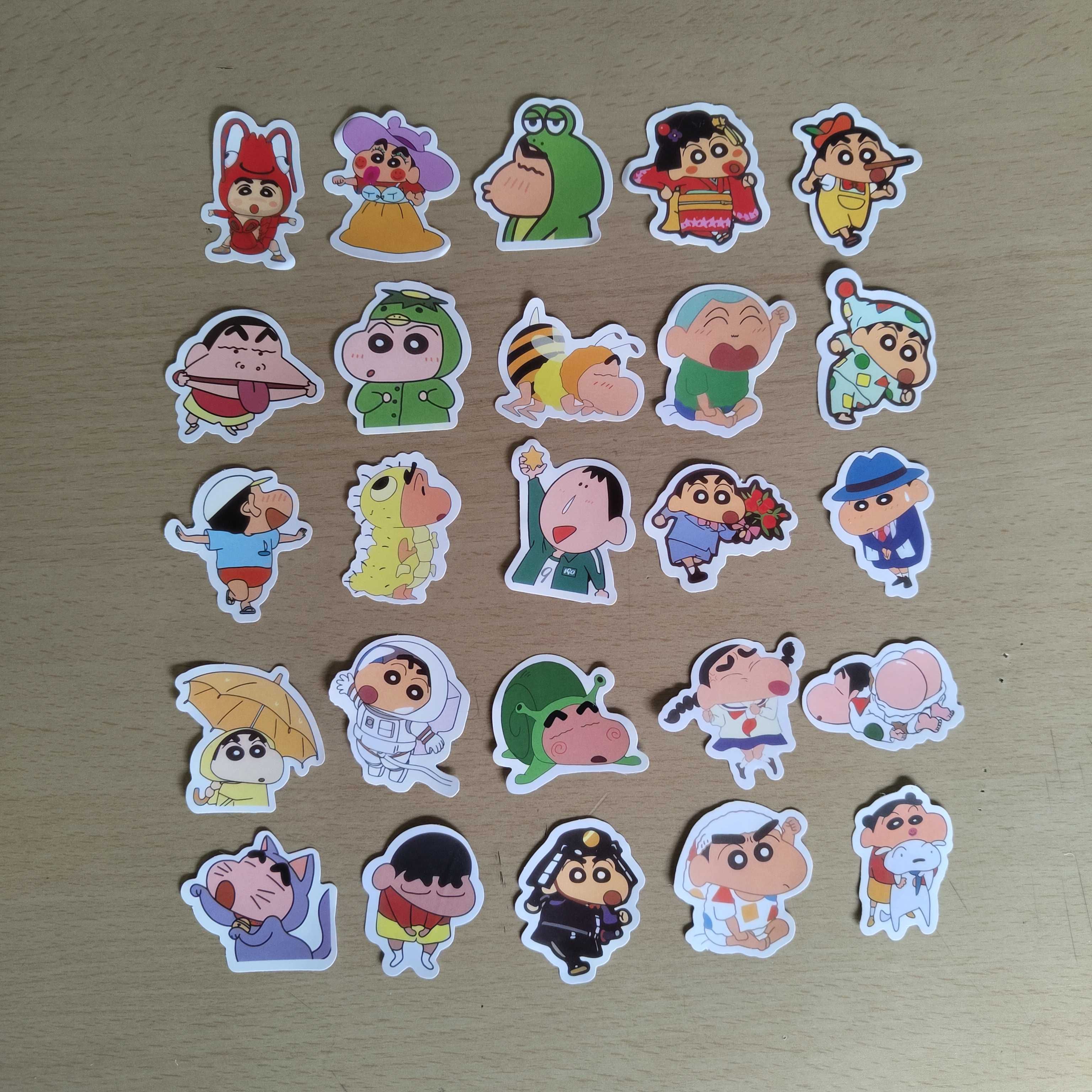 100 Autocolantes Adesivos Stickers Shin Chan