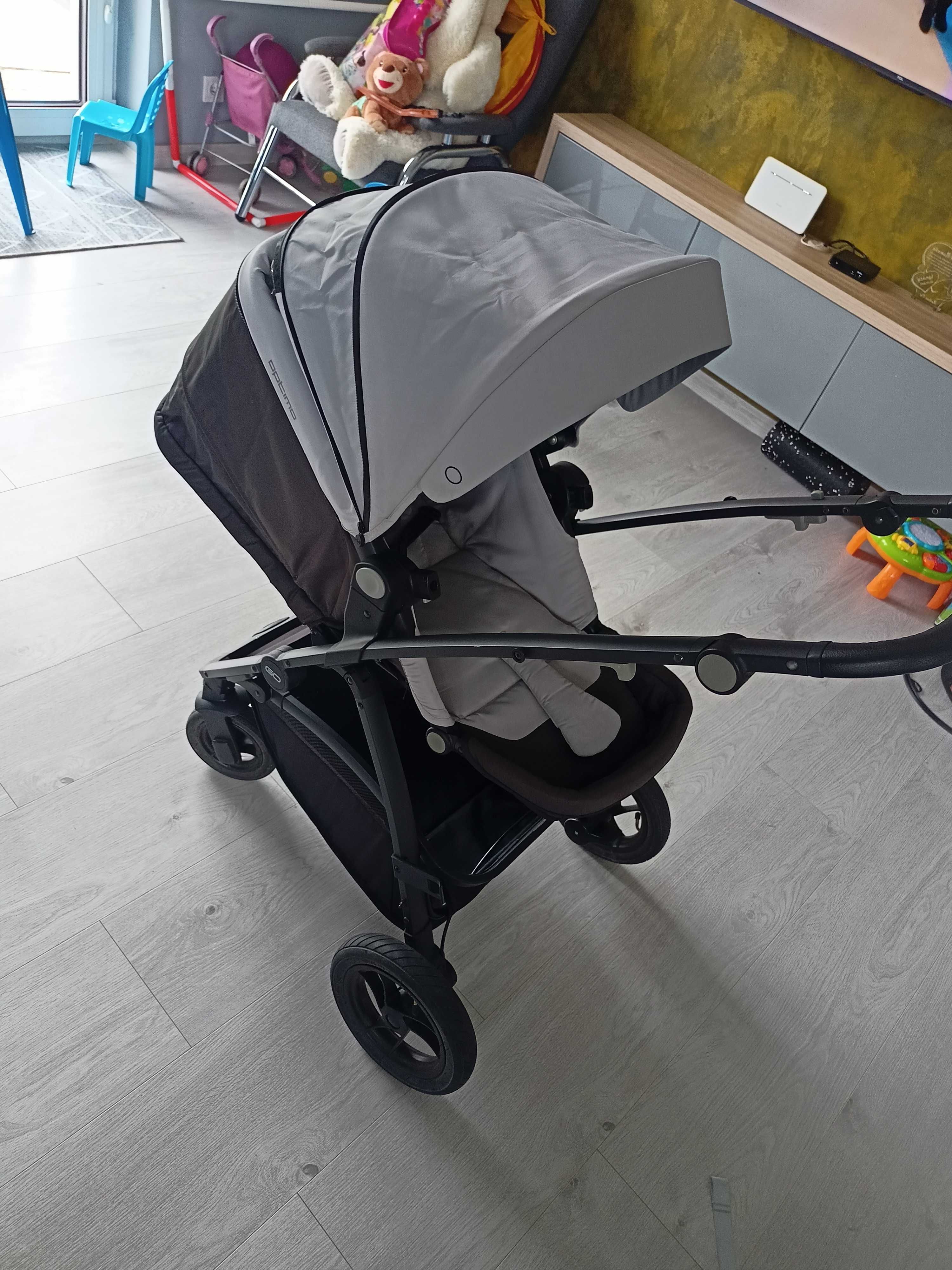 Wózek easy go optimo 2w1, baza family fix 2