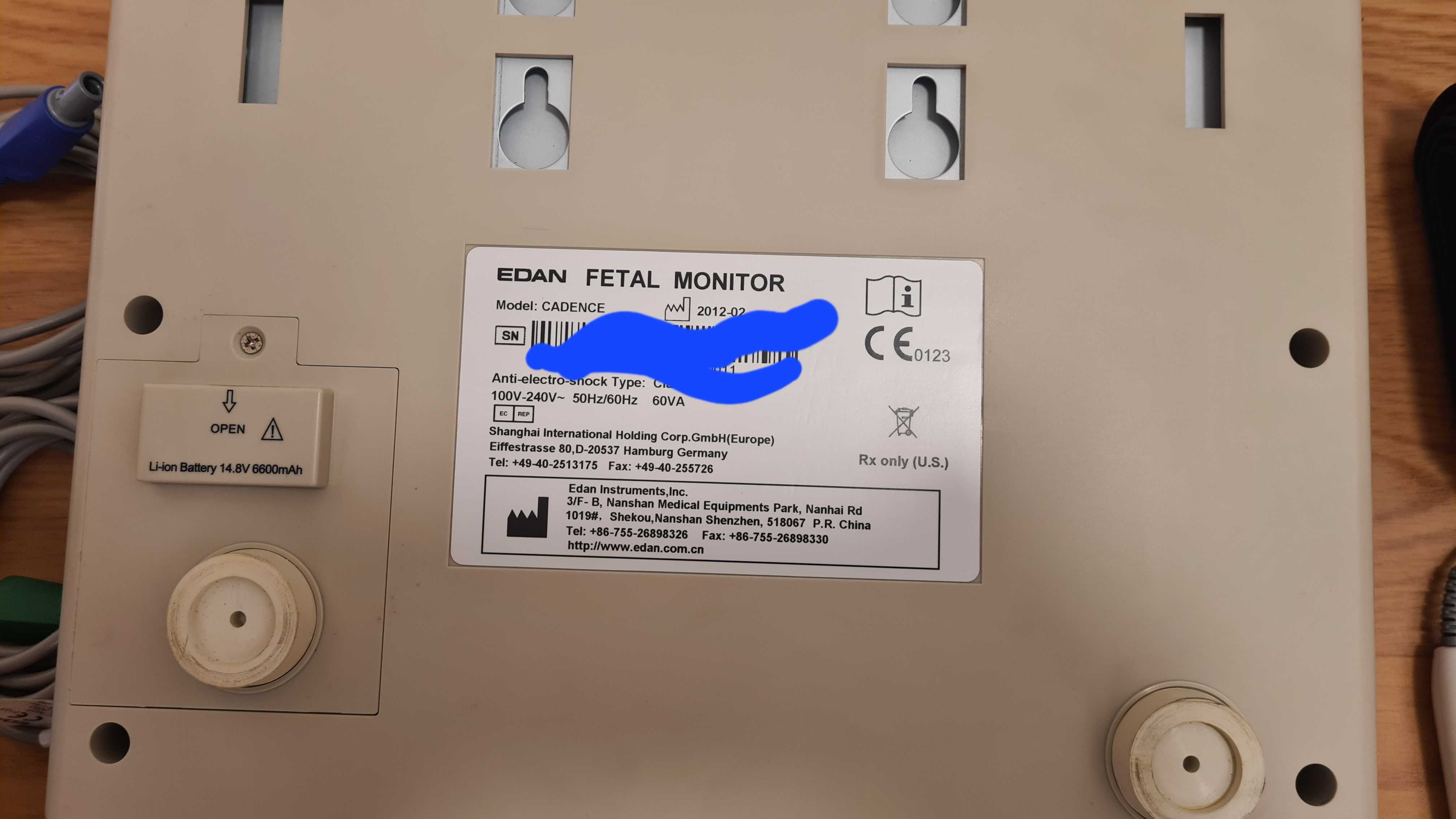 Aparelho CTG - Edan Fetal Monitor - Modelo CADENCE