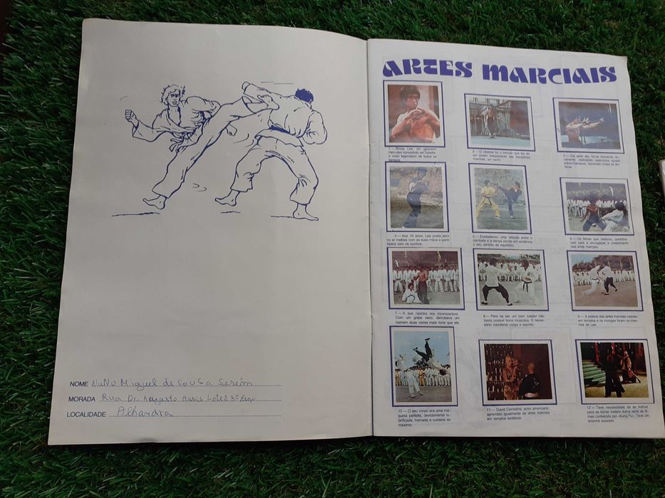 Caderneta artes marciais