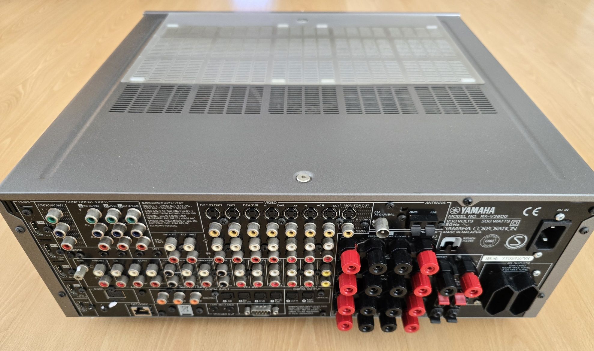 YAMAHA RX-V3800 RDS Amplituner Kina Domowego 7.1 TYTAN YPAO Ideał
