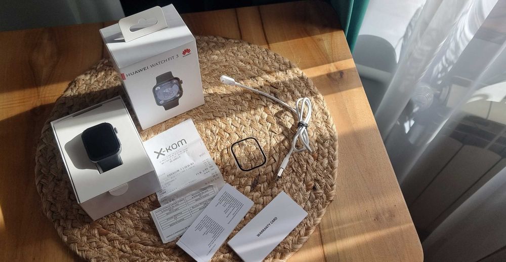 Huawei Watch Fit 3 - Czarny - Super Stan - Gwarancja do 05.11.2026