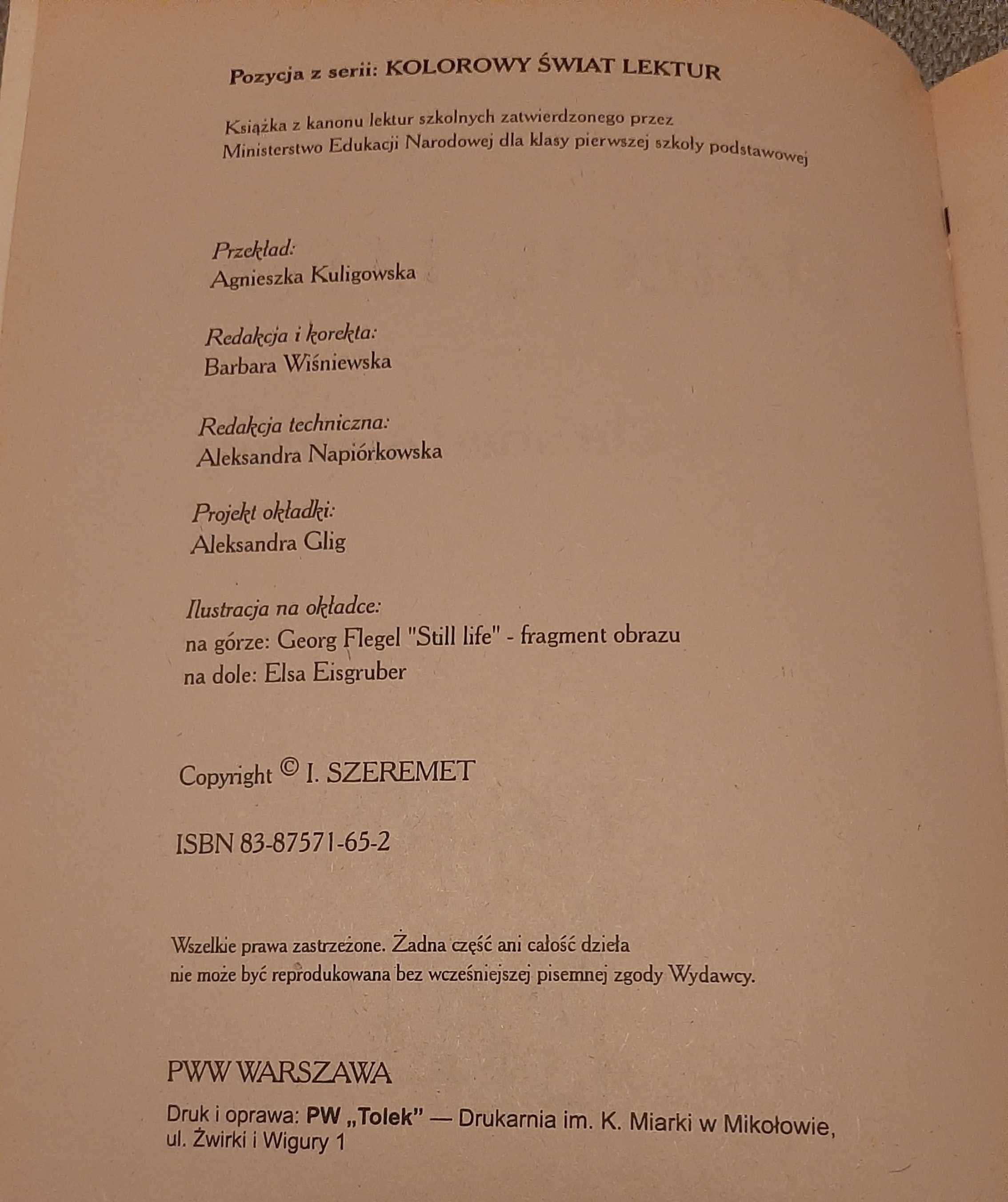 H. Ch. Andersen Dziecię elfów lektura Calineczka Kolorowy Świat Lektur