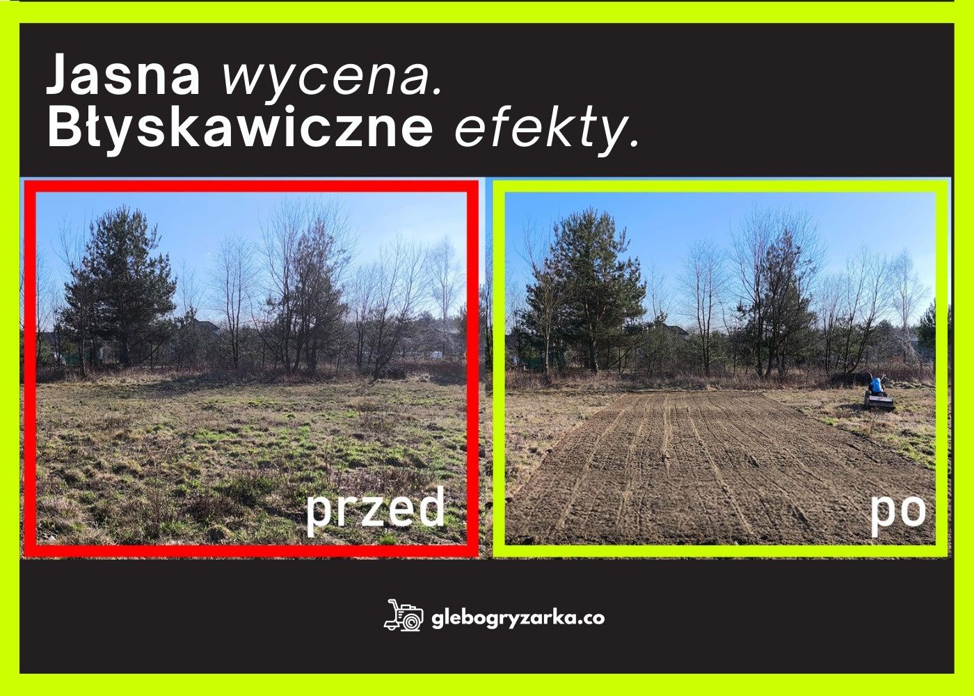 Glebogryzarka separacyjna usługi. Warszawa