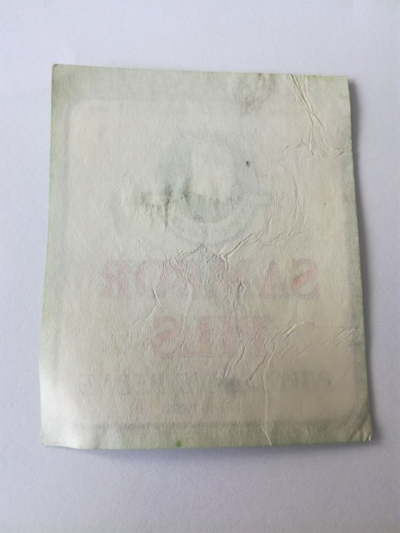 Stara etykieta piwna Browar Koszalin 1981 po piwie Sambor pils