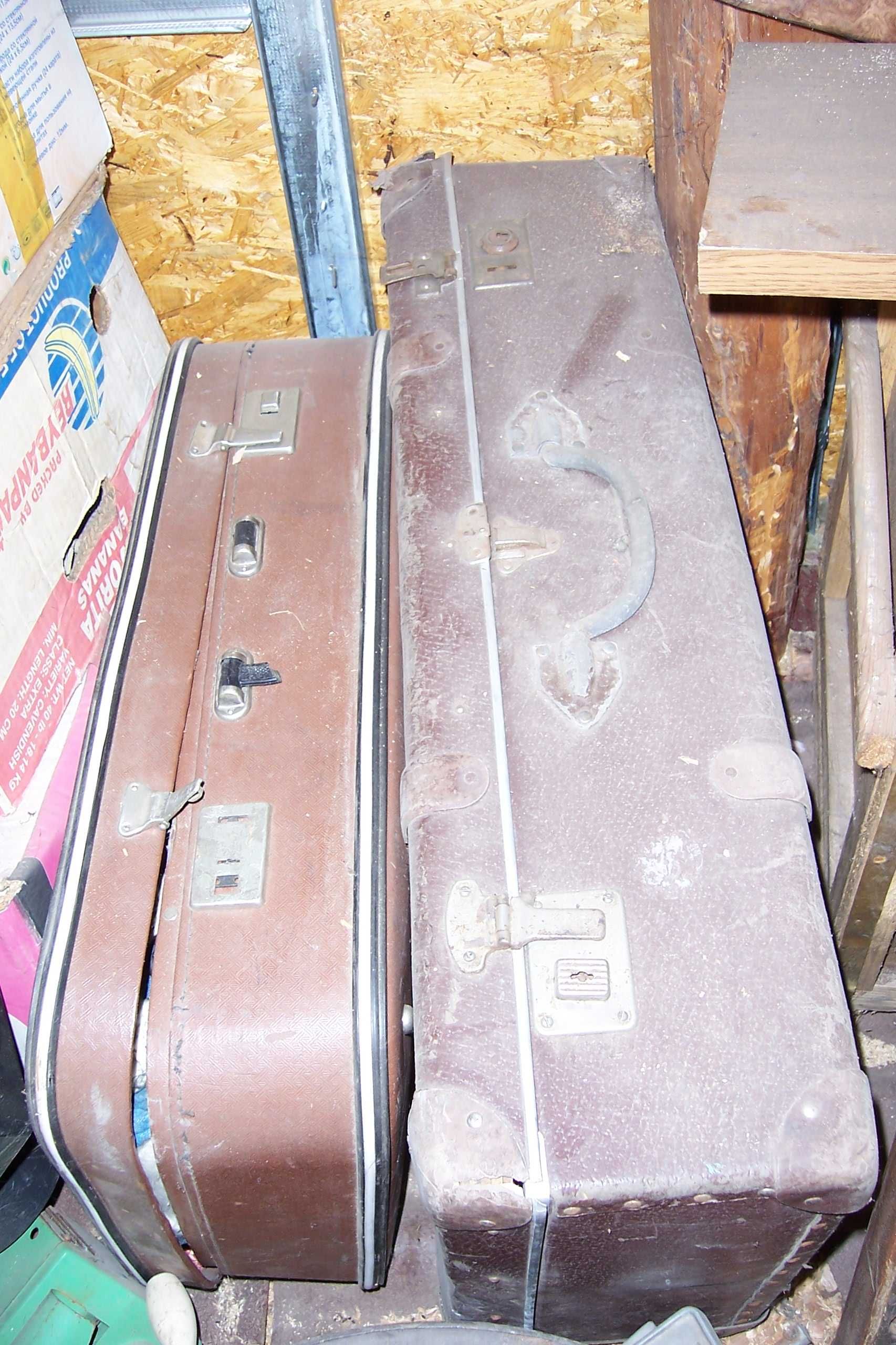 ретро винтажный кожанный чемодан дипломат кейс советские ссср рогань