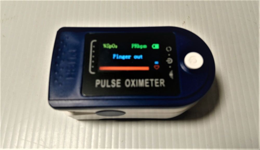 Oxímetro de dedo portátil visor LCD