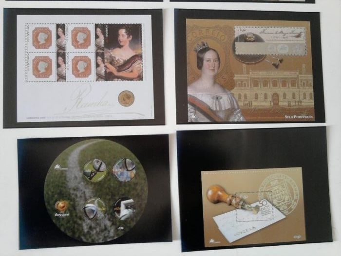 Lote de blocos selos de Portugal