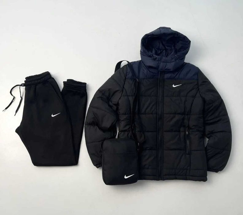 Костюм мужской зимний Nike до -25° куртка штаны сумка перчатки найк