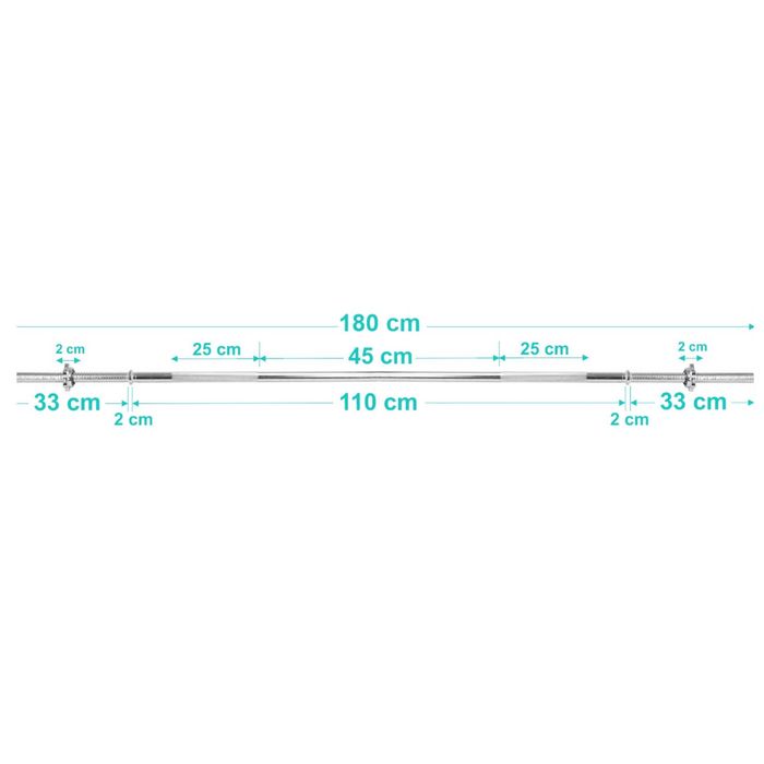 Zestaw do ćwiczeń 115kg - ławeczka treningowa sztangą 180cm obciążenia