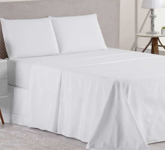 Roupa de cama  branca - lençol solteiro/casal, fronhas, almofadas, etc