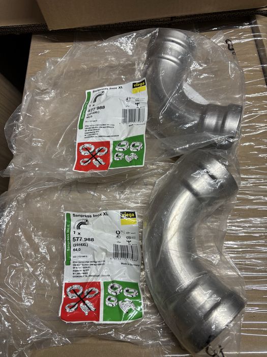Viega kolano , łuk DN64 Inox
