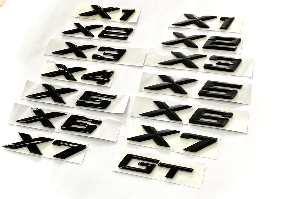Емблема шильдик BMW X1 X2 X3 X4 X5 X6 X7 GT F G серія