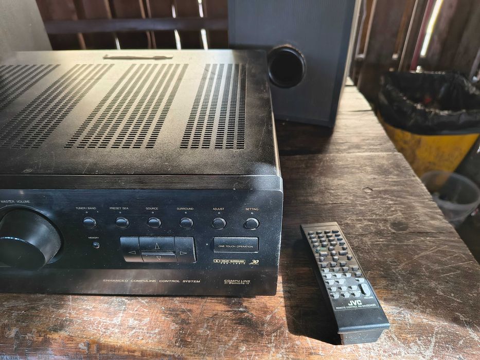 Amplituner JVC RX-554R z pilotem + głośniki