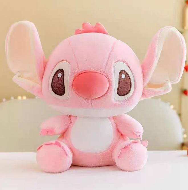 Stitch та  Angel м'які іграшки 45 см з пледами та без и