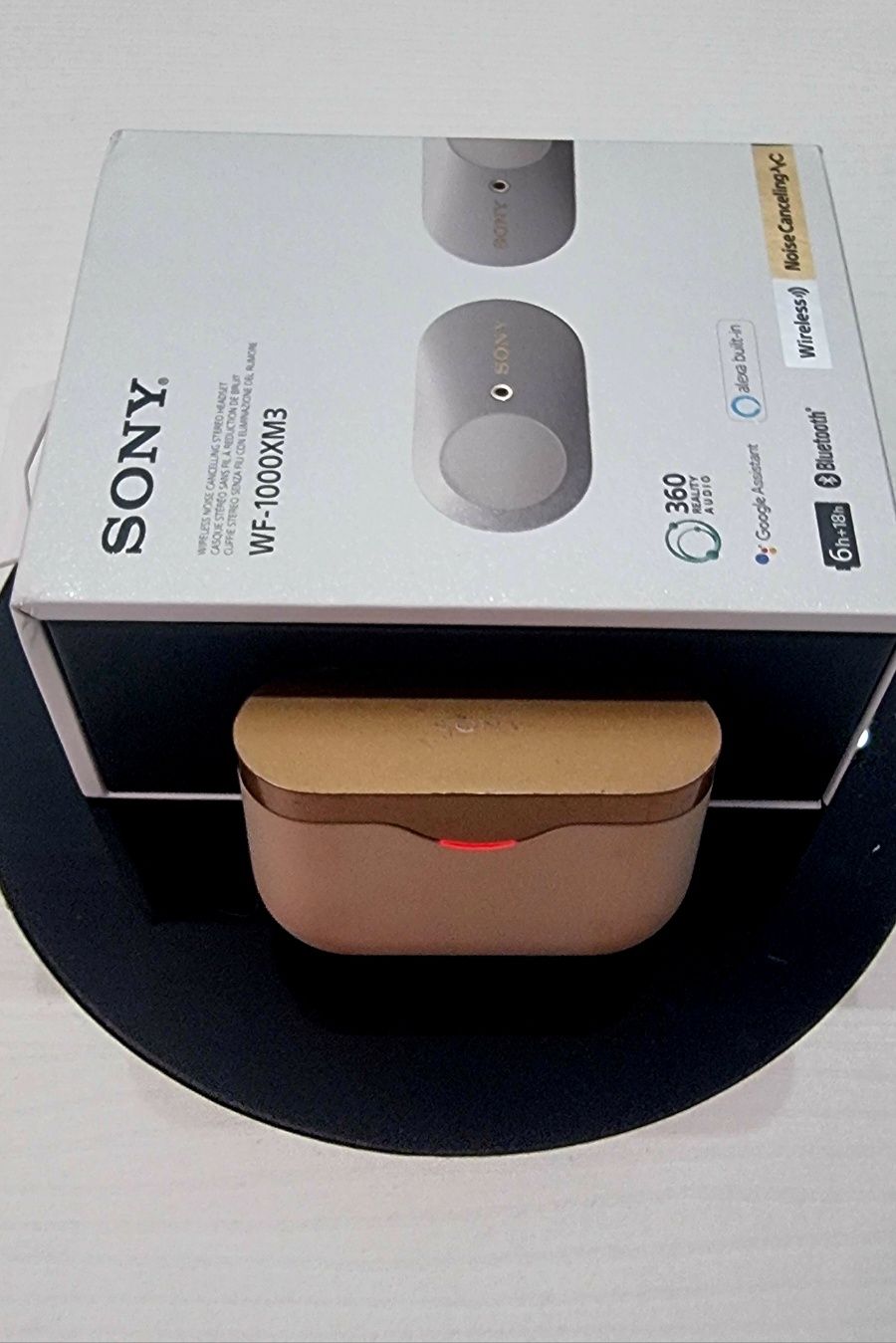 Auriculares Sony True Wireless WF-1000XM3 em excelente condições!