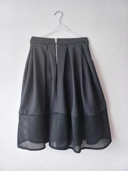 Desigual damska rozkloszowana spódnica 34 wysoki stan