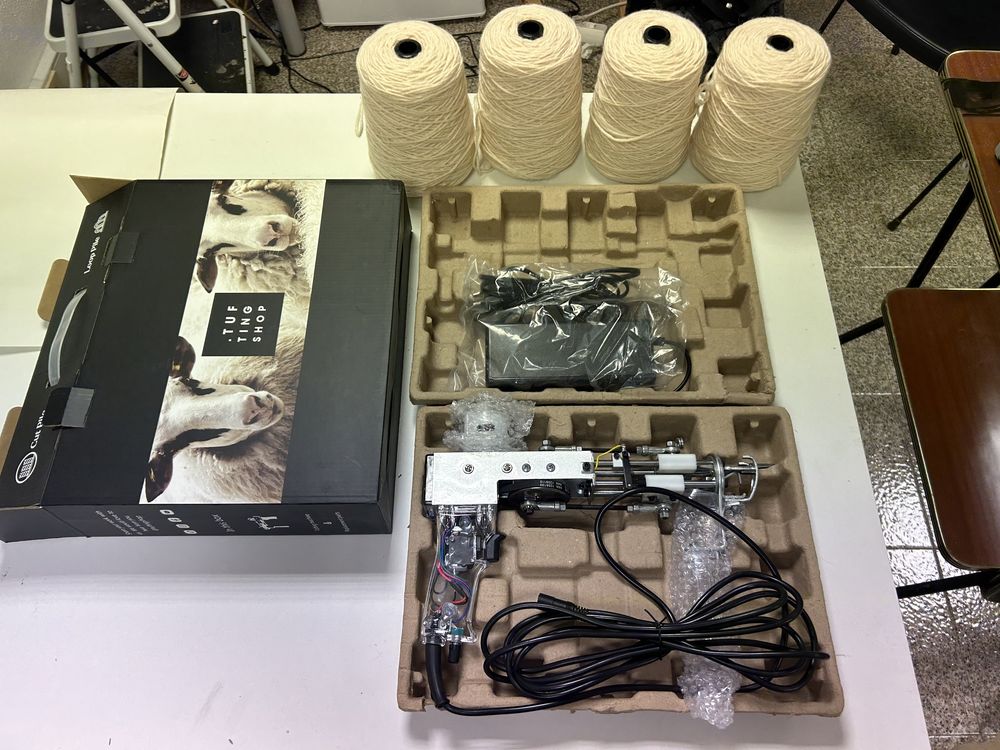 2 x AK-ll Loop Pile Tufting Gun Máquina de Tufting