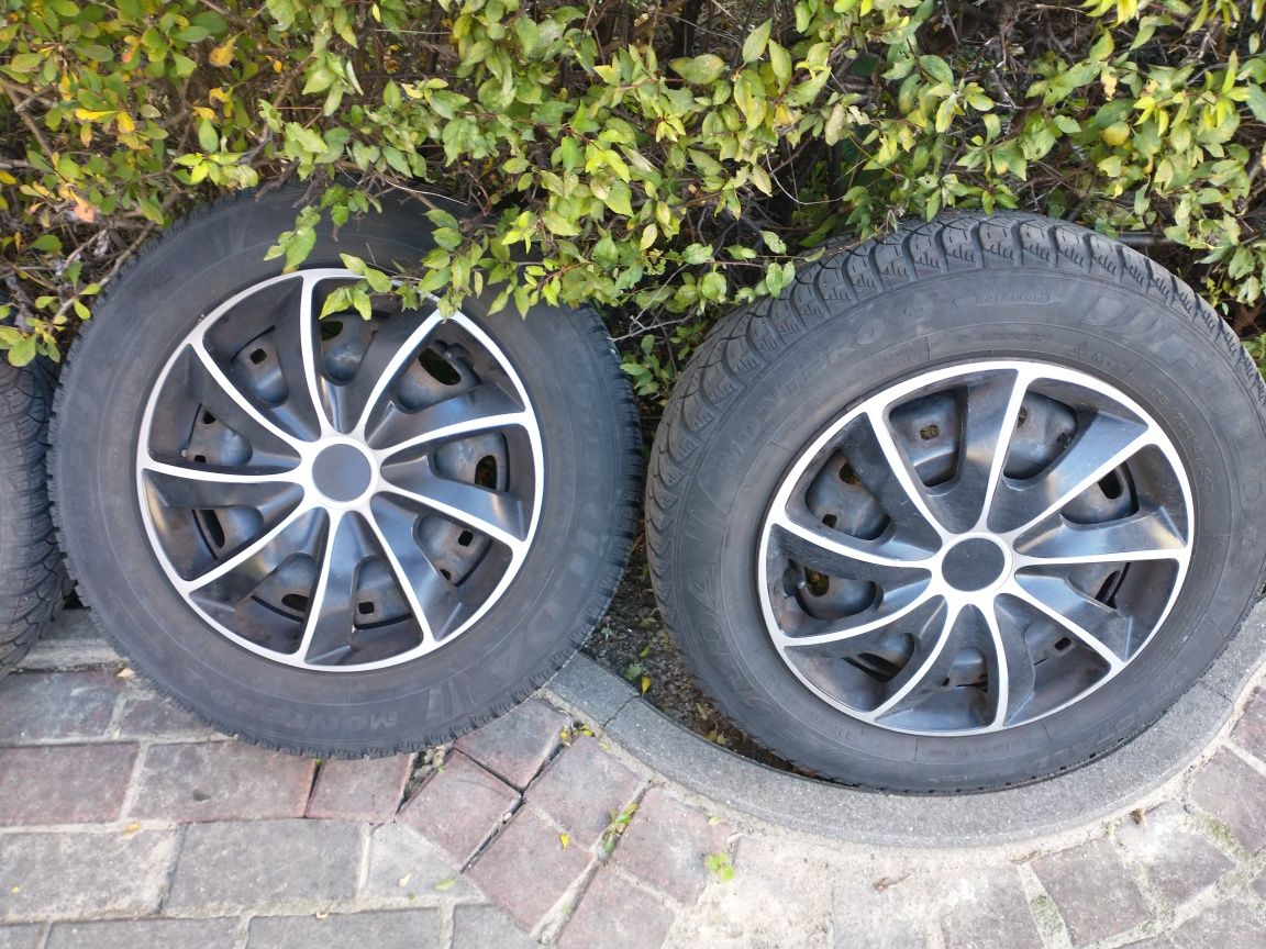 Koła Felgi stalowe 14" 5x100 Seat Skoda VW Audi + opony zimowe Fulda