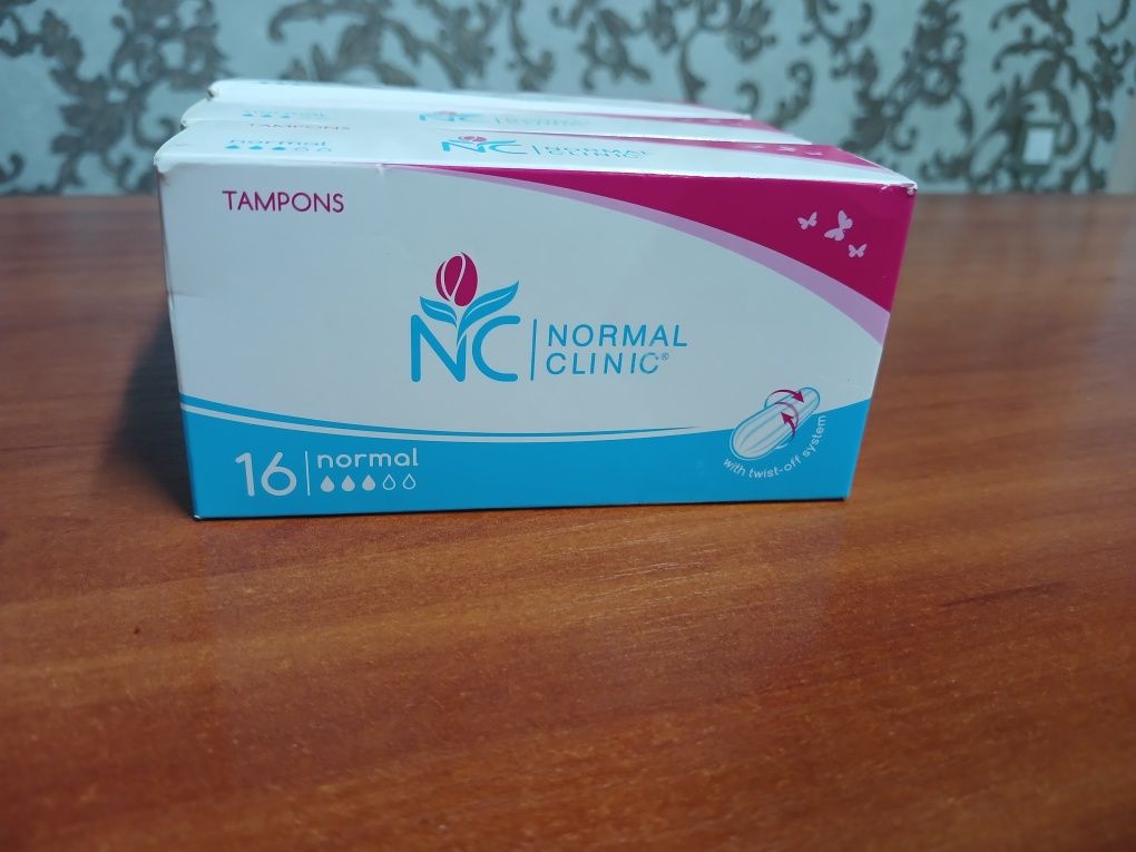 Тампони для критичних днів 3 краплі Normal Clinic, 16 шт