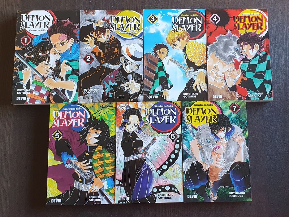 Mangá Demon Slayer Vol.1-4 em português