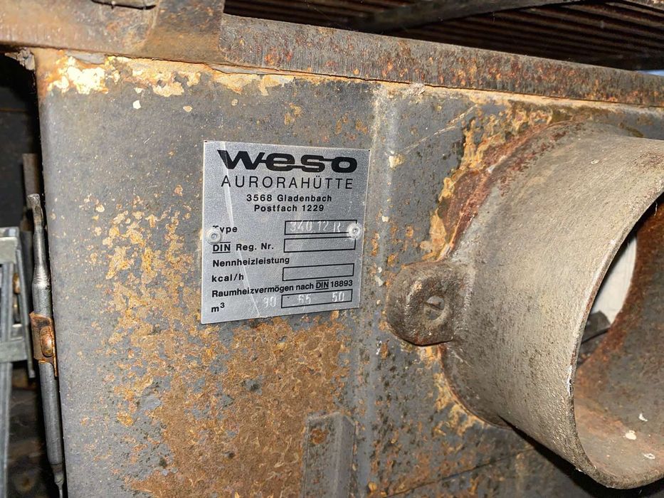 твердопаливний чугунний камін weso