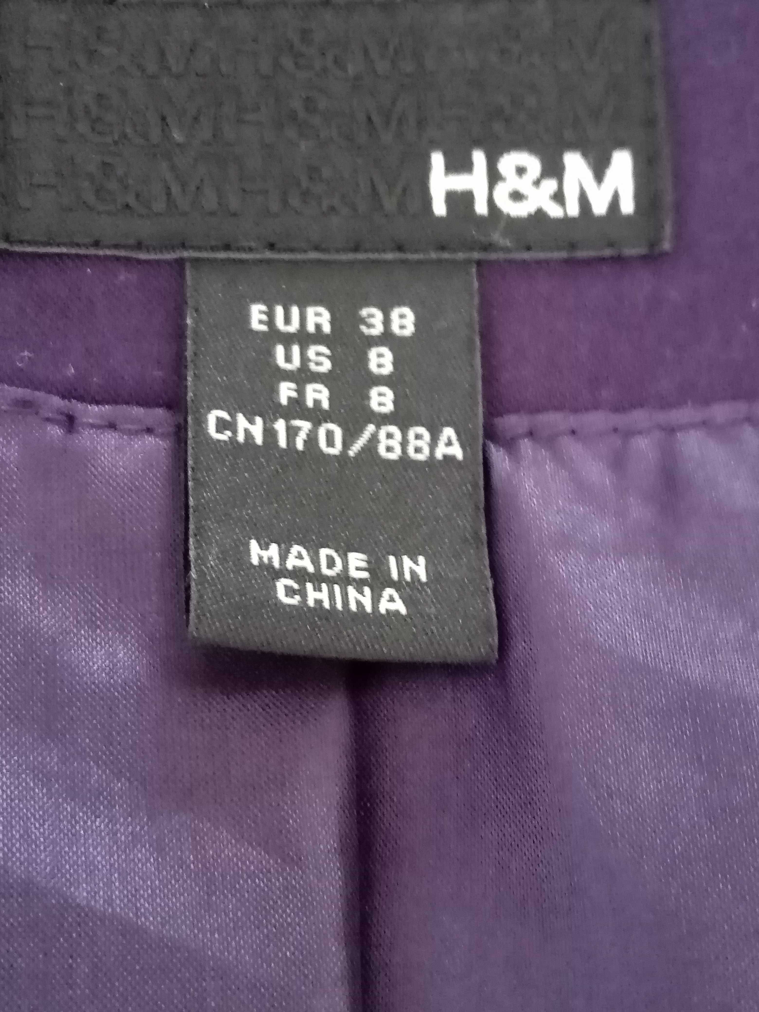 Oryginalny żakiet H&M rozm. 38 fiolet