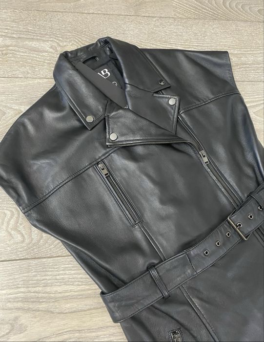 Плаття шкіряне кожаное платье куртка Yasha бомпер М-Л