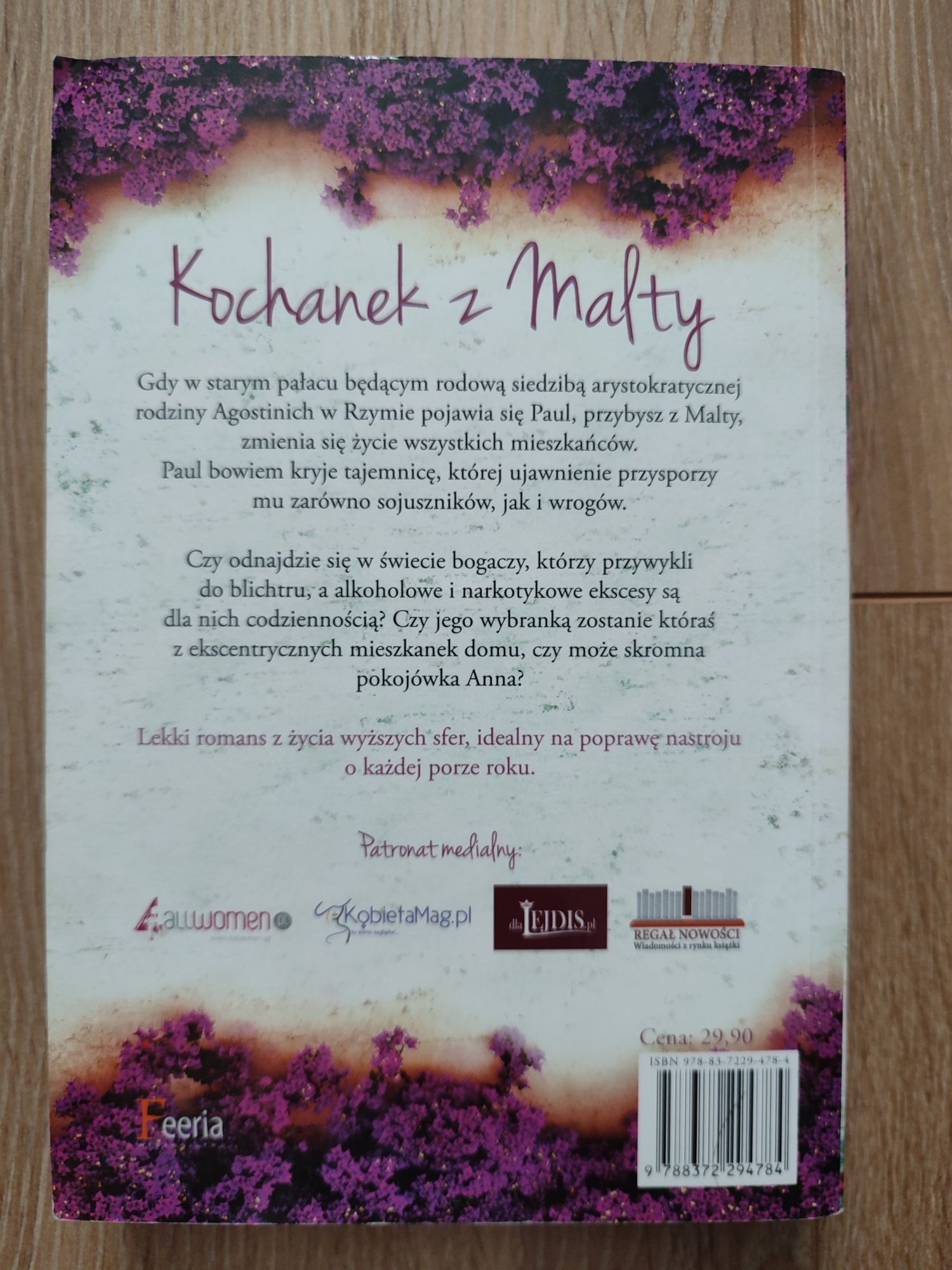 Książka "Kochanek z Malty", Melissa Moretti