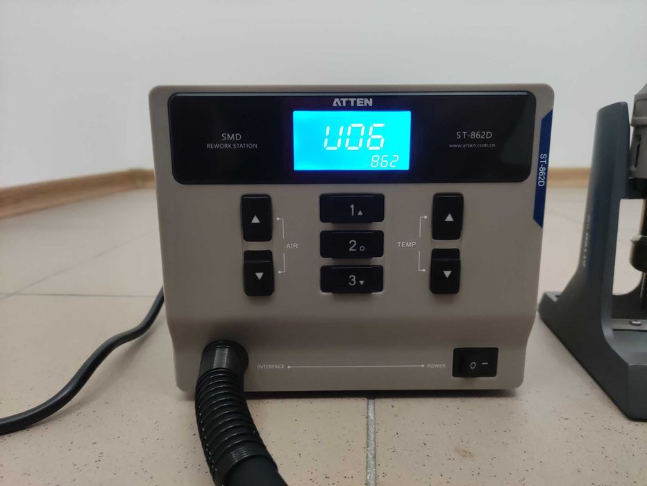 Паяльная станция термовоздушная термофен фен Atten ST-862D + Насадки