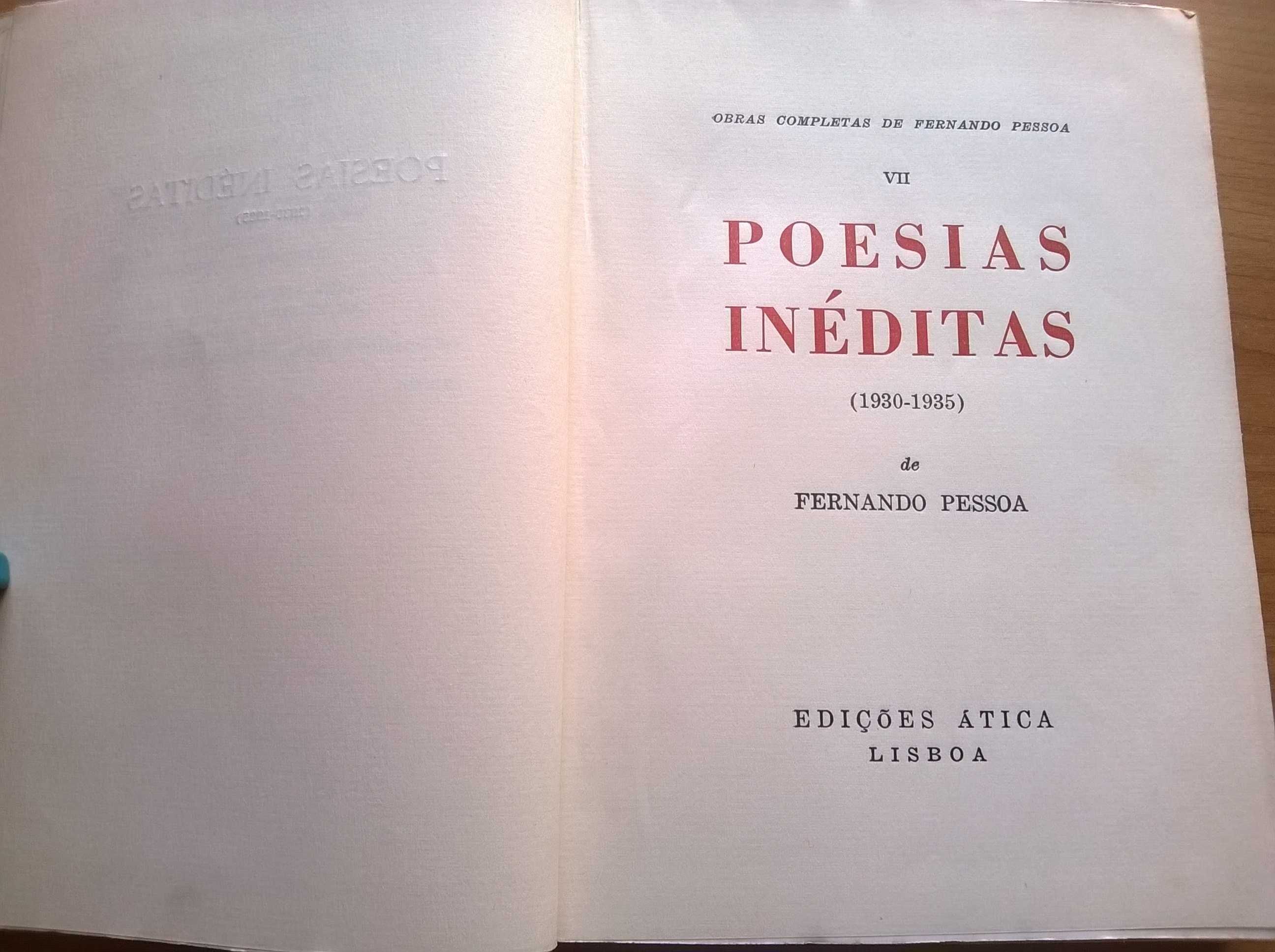 Poesias Inéditas (1919 / 1930) - Fernando Pessoa (portes grátis)